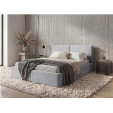 Gulta ar paceļamo mehānismu HILTON 160x200, gaiši pelēks